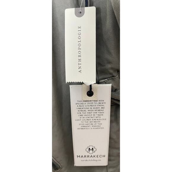 Marrakech x Anthropologie Women's Ronika Draped Moto Jacket Gathered Back NWT M - Picture 15 of 16